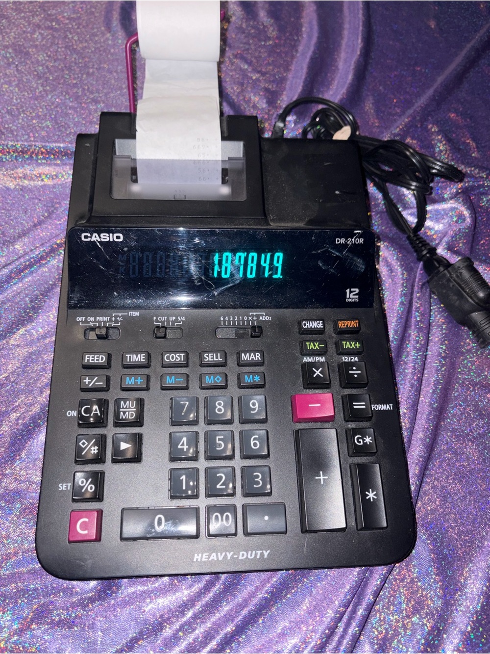 Casio DR-210R Heavy Duty Calculator